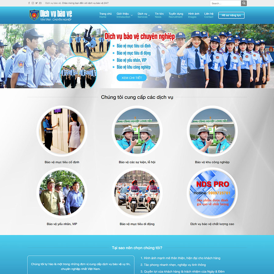 Mẫu website bảo vệ — Source Code WordPress 49.000₫
