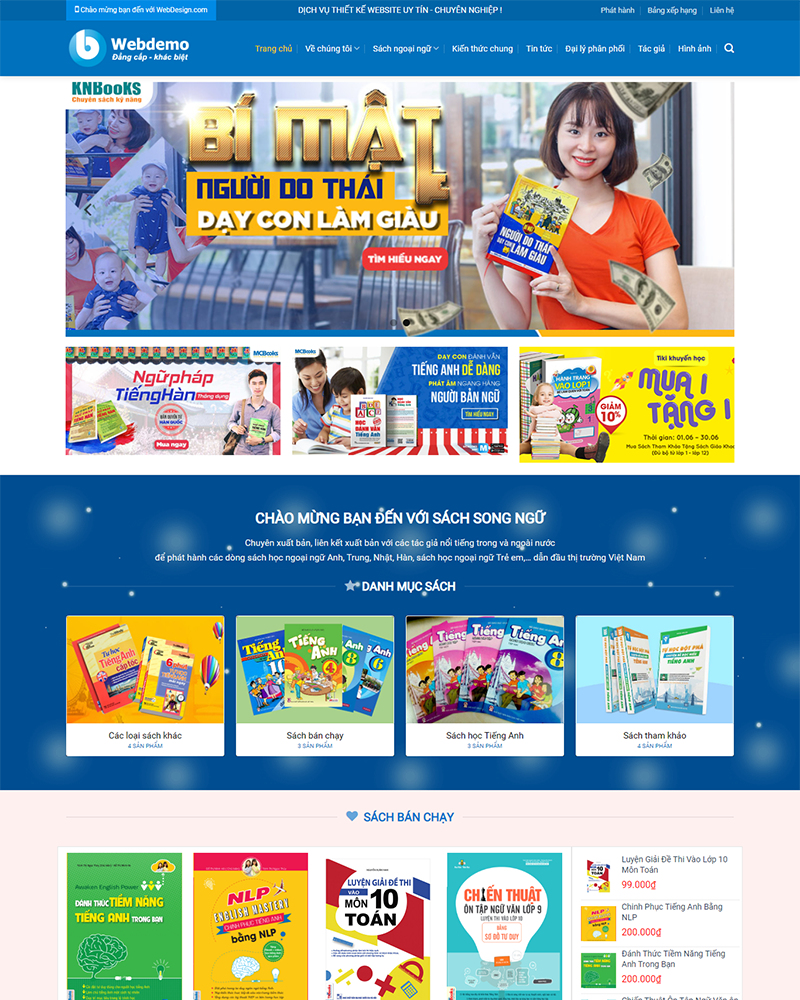 Mẫu website sách — Source Code WordPress 49.000₫
