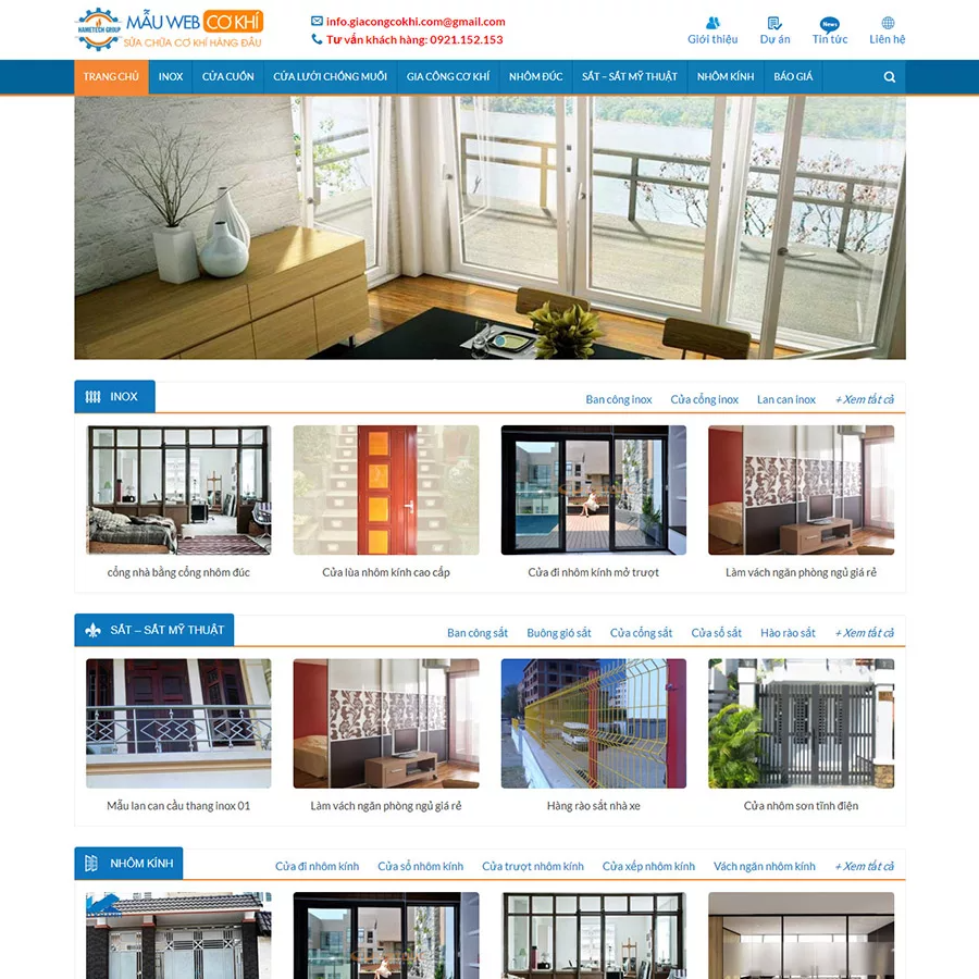 Mẫu website cơ khí — Source Code WordPress 49.000₫