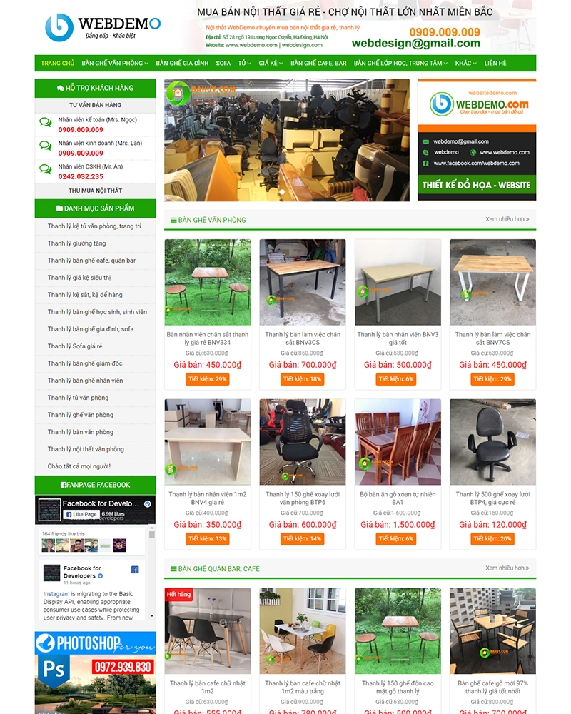 Mẫu website đồ cũ — Source Code WordPress 49.000₫