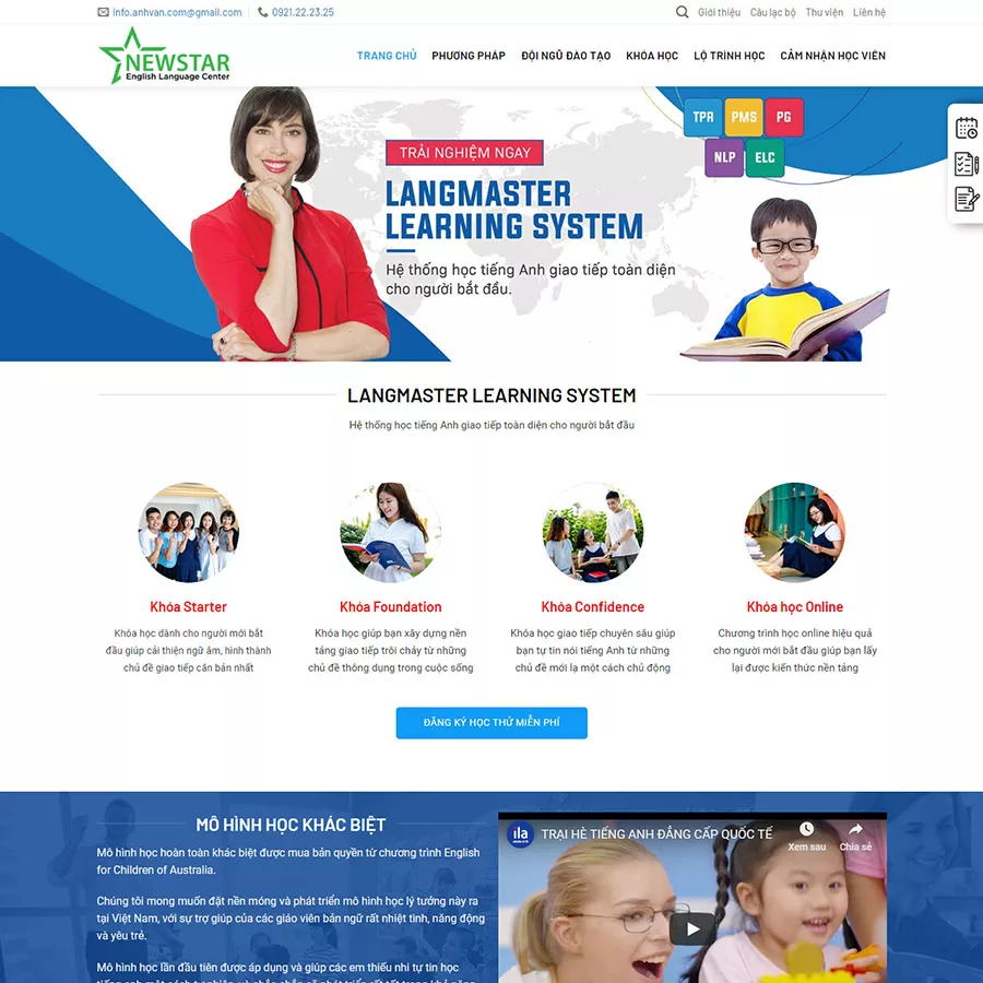 Mẫu website trung tâm giáo dục — Source Code WordPress 49.000₫