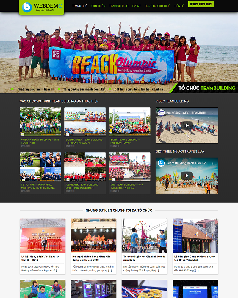 Mẫu website sự kiện mẫu 3 — Source Code WordPress 49.000₫