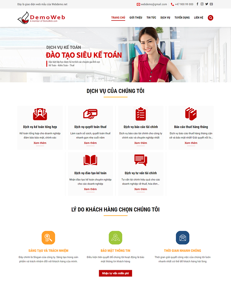Mẫu website giới thiệu công ty — Source Code WordPress 49.000₫