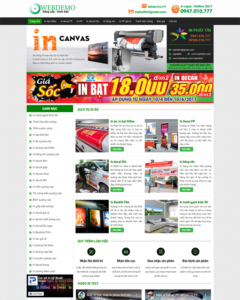 Mẫu website in bạt — Source Code WordPress 49.000₫