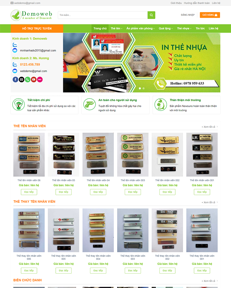 Mẫu website mica mẫu 2 — Source Code WordPress 49.000₫