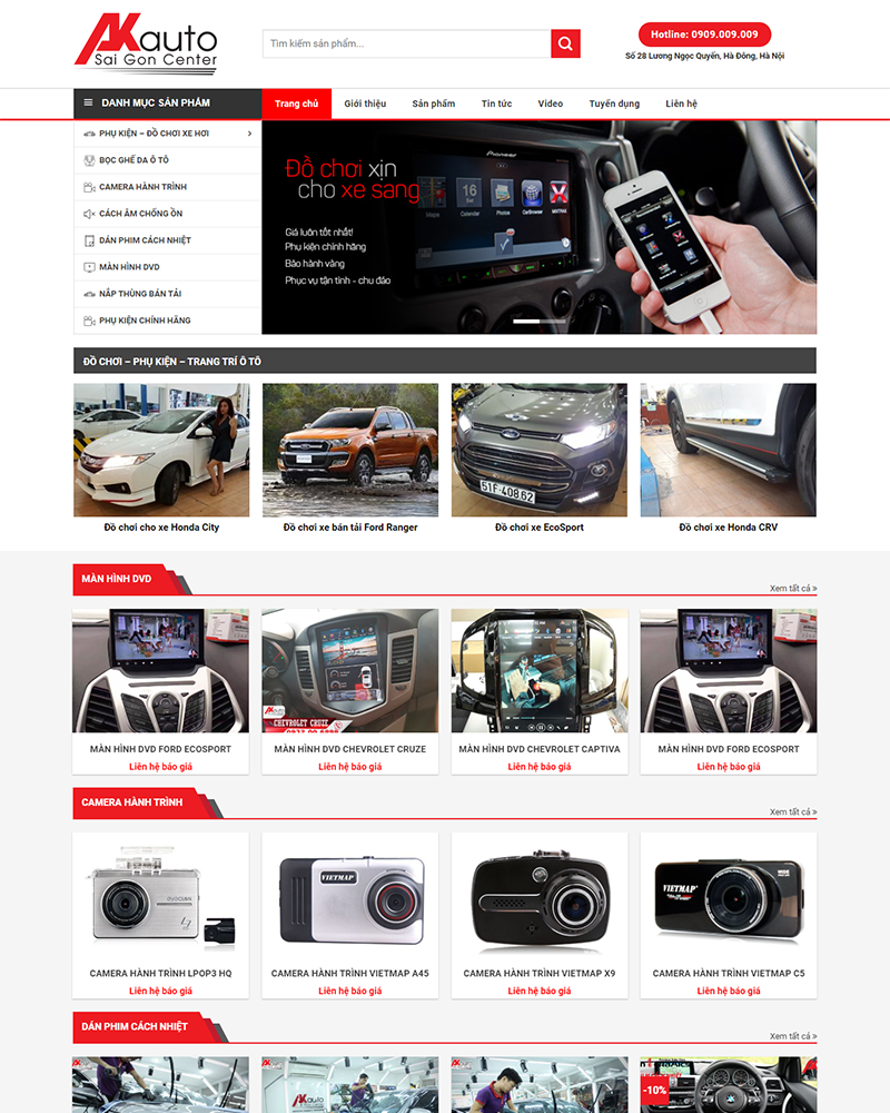 Mẫu website bán ô tô — Source Code WordPress 49.000₫