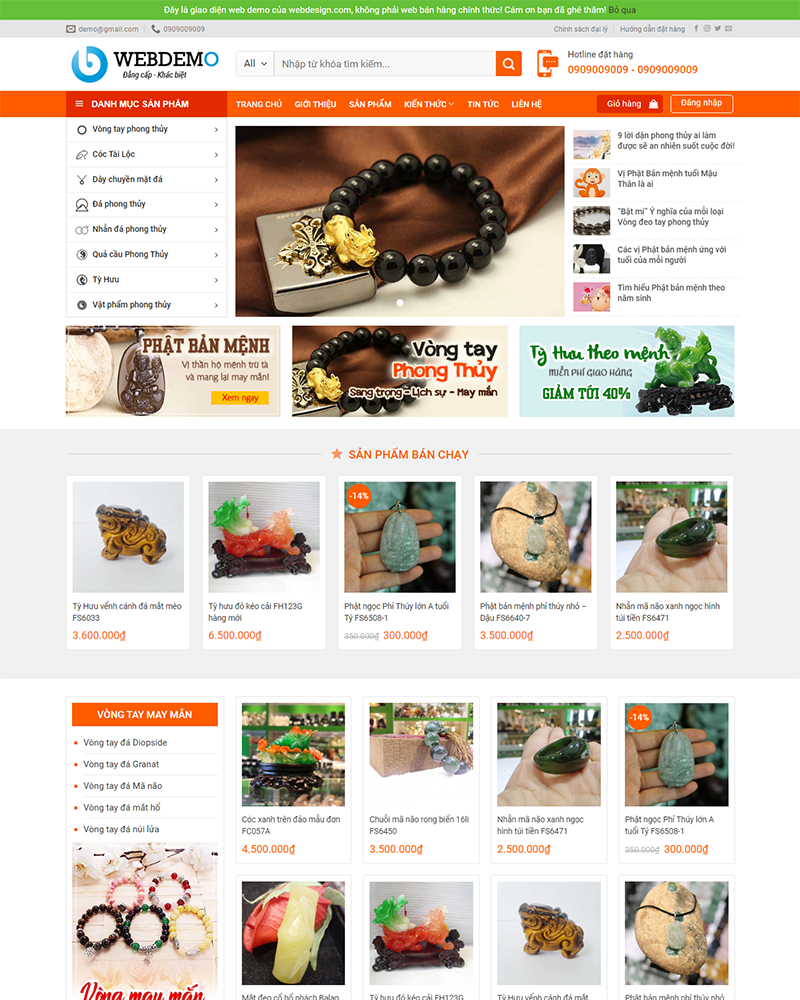 Mẫu website phong thủy — Source Code WordPress 49.000₫