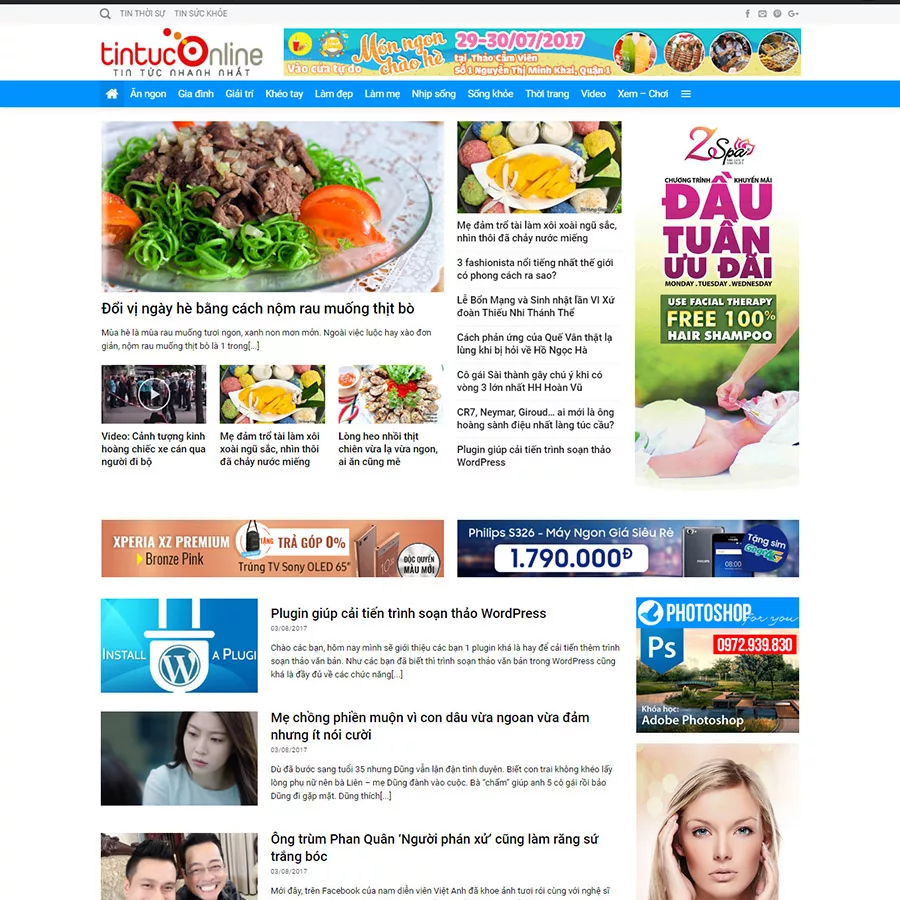 Mẫu website tin tức — Source Code WordPress 49.000₫
