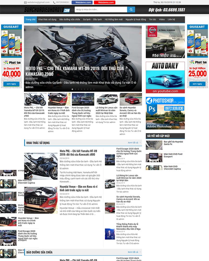 Mẫu website tin tức mẫu 3 — Source Code WordPress 49.000₫